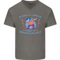 Embarrassing Uncle Funny Uncles Day Mens V-Neck Cotton T-Shirt Charcoal