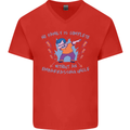 Embarrassing Uncle Funny Uncles Day Mens V-Neck Cotton T-Shirt Red