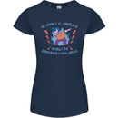 Embarrassing Uncle Funny Uncles Day Womens Petite Cut T-Shirt Navy Blue