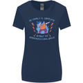 Embarrassing Uncle Funny Uncles Day Womens Wider Cut T-Shirt Navy Blue