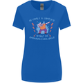 Embarrassing Uncle Funny Uncles Day Womens Wider Cut T-Shirt Royal Blue