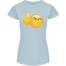 Middle Finger Flip Funny Offensive Womens Petite Cut T-Shirt