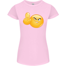 Middle Finger Flip Funny Offensive Womens Petite Cut T-Shirt