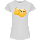 Middle Finger Flip Funny Offensive Womens Petite Cut T-Shirt