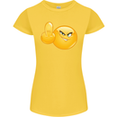 Middle Finger Flip Funny Offensive Womens Petite Cut T-Shirt