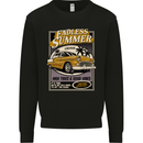 Endless Summer American Muscle Car Surfing Mens Sweatshirt Jumper Black