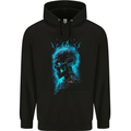 Energy Skull Heavy Metal Rock Music Biker Childrens Kids Hoodie Black