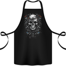 Engine Skull Car Motorcycle Biker Mechanic Cotton Apron 100% Organic Black