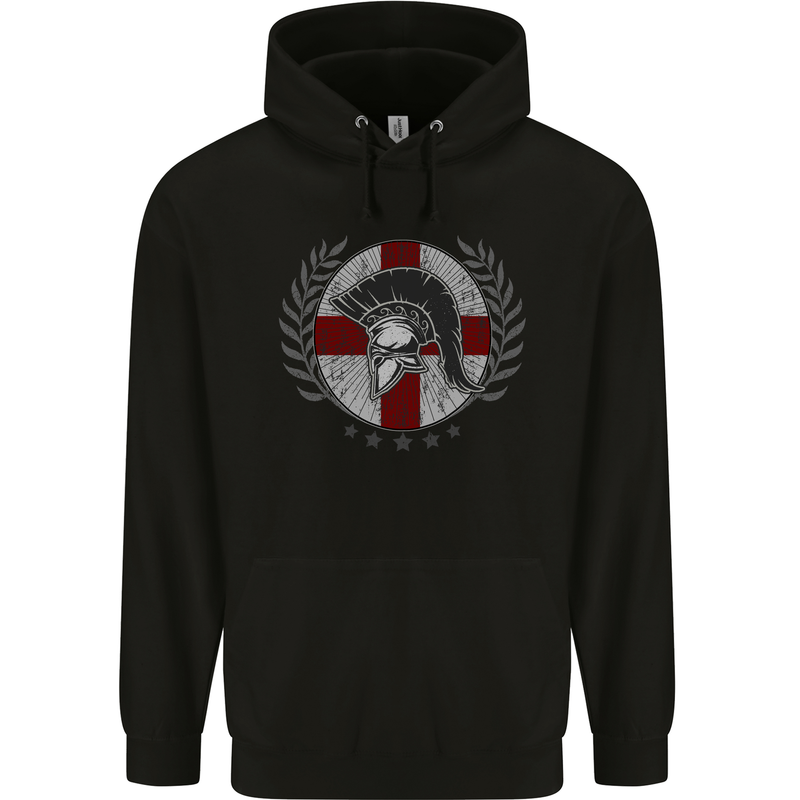 England Bodybuilding Flag Gym Training English Childrens Kids Hoodie Black