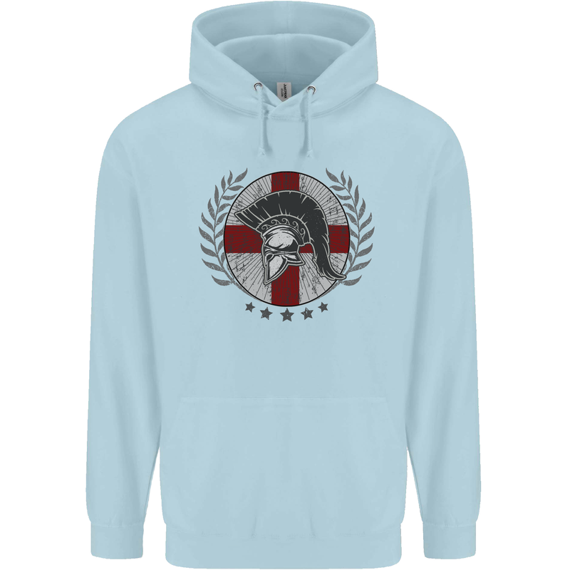 England Bodybuilding Flag Gym Training English Childrens Kids Hoodie Light Blue