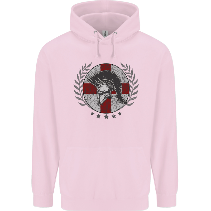England Bodybuilding Flag Gym Training English Childrens Kids Hoodie Light Pink