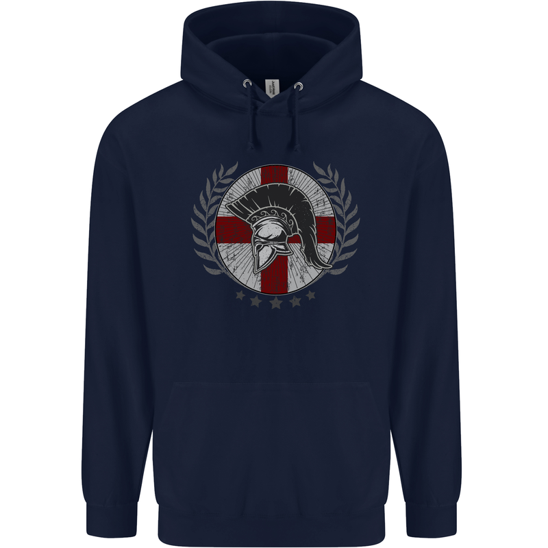 England Bodybuilding Flag Gym Training English Childrens Kids Hoodie Navy Blue