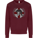 England Bodybuilding Flag Gym Training English Kids Sweatshirt Jumper Maroon