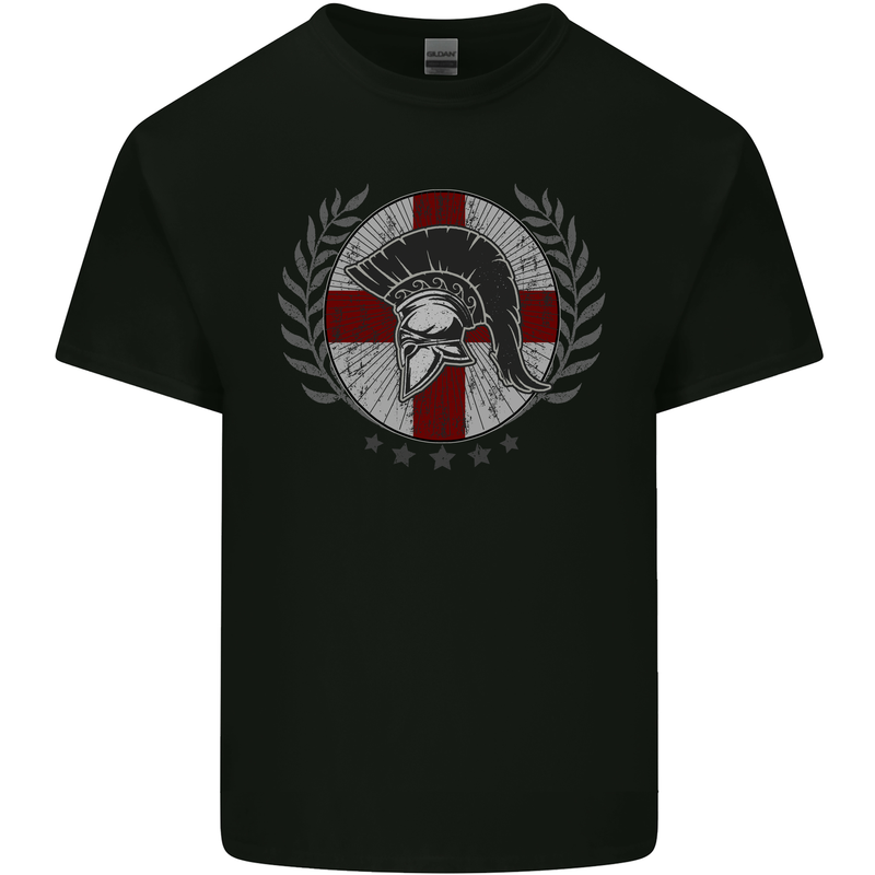 England Bodybuilding Flag Gym Training English Kids T-Shirt Childrens Black