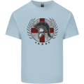 England Bodybuilding Flag Gym Training English Kids T-Shirt Childrens Light Blue