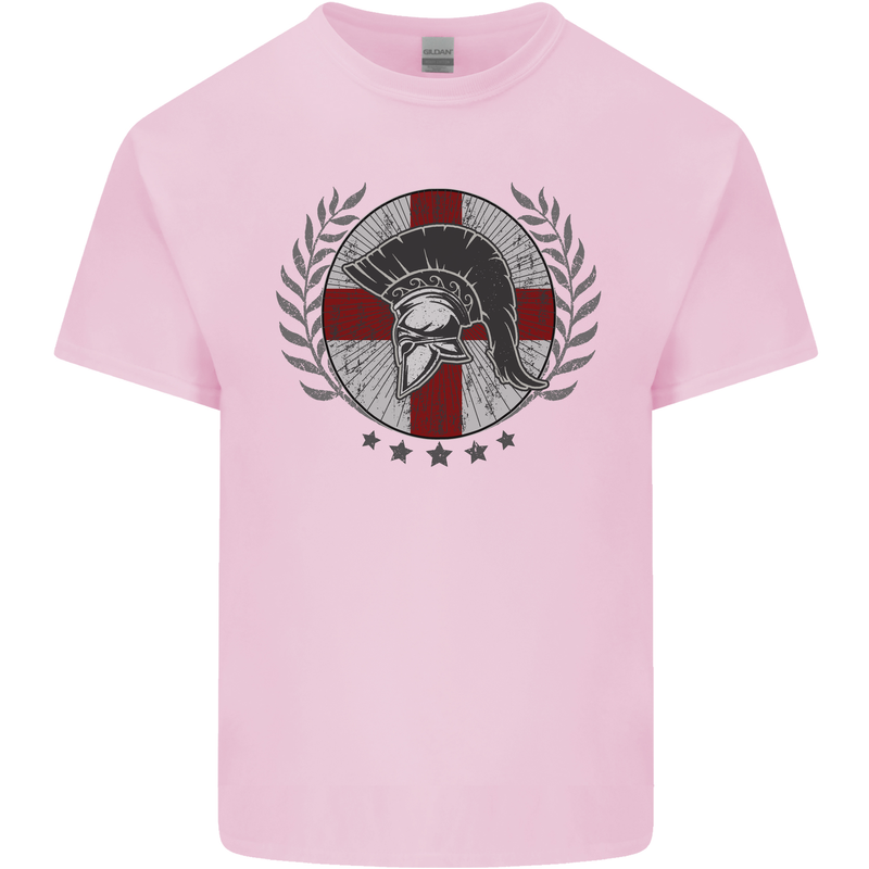 England Bodybuilding Flag Gym Training English Kids T-Shirt Childrens Light Pink