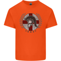England Bodybuilding Flag Gym Training English Kids T-Shirt Childrens Orange