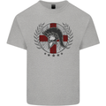 England Bodybuilding Flag Gym Training English Kids T-Shirt Childrens Sports Grey