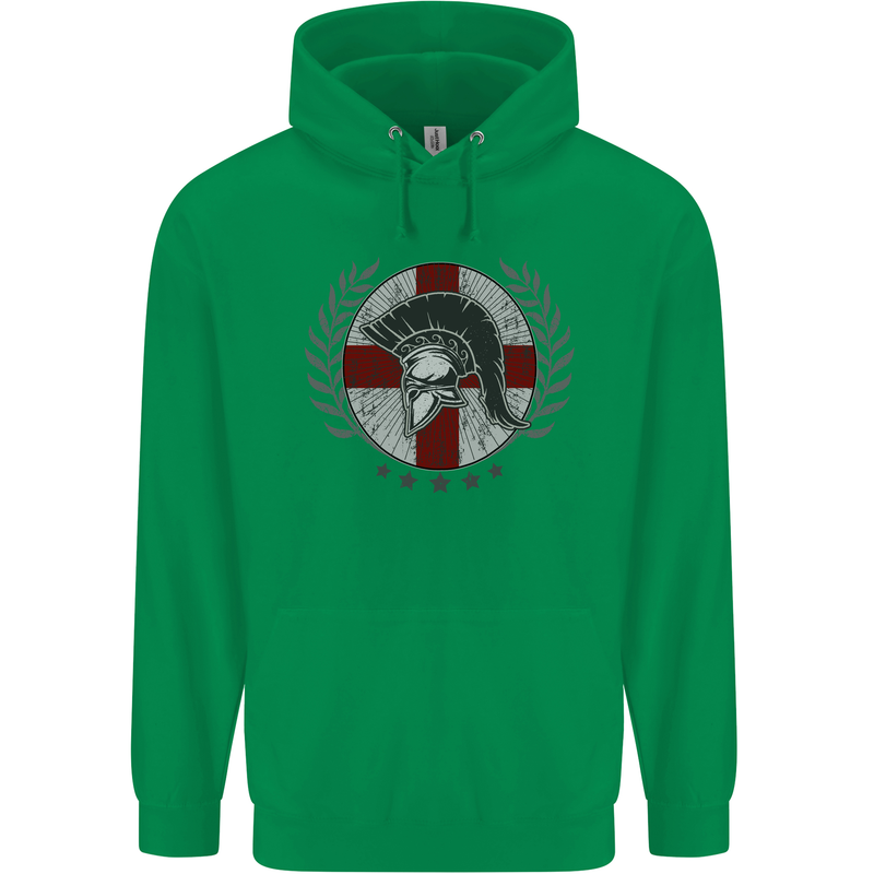 England Bodybuilding Flag Gym Training English Mens 80% Cotton Hoodie Irish Green
