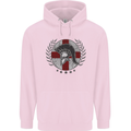 England Bodybuilding Flag Gym Training English Mens 80% Cotton Hoodie Light Pink