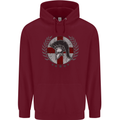 England Bodybuilding Flag Gym Training English Mens 80% Cotton Hoodie Maroon