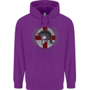 England Bodybuilding Flag Gym Training English Mens 80% Cotton Hoodie Purple