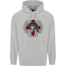 England Bodybuilding Flag Gym Training English Mens 80% Cotton Hoodie Sports Grey