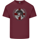 England Bodybuilding Flag Gym Training English Mens Cotton T-Shirt Tee Top Maroon