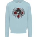 England Bodybuilding Flag Gym Training English Mens Sweatshirt Jumper Light Blue