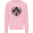England Bodybuilding Flag Gym Training English Mens Sweatshirt Jumper Light Pink
