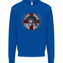 England Bodybuilding Flag Gym Training English Mens Sweatshirt Jumper Royal Blue