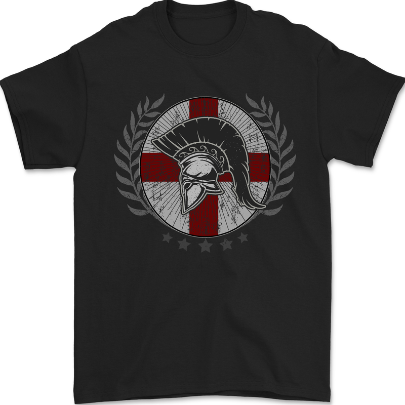 England Bodybuilding Flag Gym Training English Mens T-Shirt 100% Cotton Black
