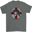 England Bodybuilding Flag Gym Training English Mens T-Shirt 100% Cotton Charcoal