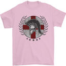 England Bodybuilding Flag Gym Training English Mens T-Shirt 100% Cotton Light Pink