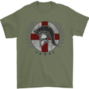 England Bodybuilding Flag Gym Training English Mens T-Shirt 100% Cotton Military Green
