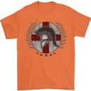 England Bodybuilding Flag Gym Training English Mens T-Shirt 100% Cotton Orange