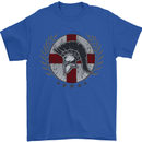 England Bodybuilding Flag Gym Training English Mens T-Shirt 100% Cotton Royal Blue