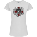 England Bodybuilding Flag Gym Training English Womens Petite Cut T-Shirt White