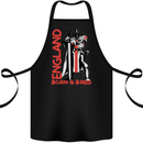 England Born & Bred St Georges Day Cotton Apron 100% Organic Black