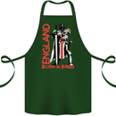 England Born & Bred St Georges Day Cotton Apron 100% Organic Forest Green