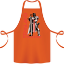 England Born & Bred St Georges Day Cotton Apron 100% Organic Orange