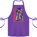 England Born & Bred St Georges Day Cotton Apron 100% Organic Purple