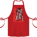 England Born & Bred St Georges Day Cotton Apron 100% Organic Red
