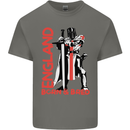 England Born & Bred St Georges Day Mens Cotton T-Shirt Tee Top Charcoal