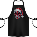 England Christmas Skull Xmas English Flag Biker Cotton Apron 100% Organic Black