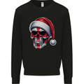 England Christmas Skull Xmas English Flag Biker Kids Sweatshirt Jumper Black