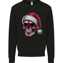 England Christmas Skull Xmas English Flag Biker Mens Sweatshirt Jumper Black