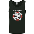 England Flag Football St George Cross Mens Vest Tank Top Black
