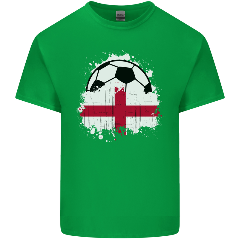 England Football Flag Kids T-Shirt Childrens Irish Green