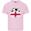 England Football Flag Kids T-Shirt Childrens Light Pink